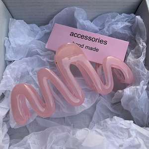 Kleurrijke Jelly Wave Haarklauw Voor Vrouwen Grote Klauw Clip Schattige Haarclips Voor Meisjes <span class=keywords><strong>Clips</strong></span> Voor Dik Haar - Product Image 5