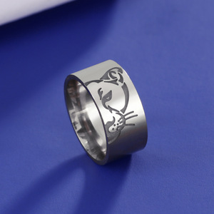 Aço inoxidável Cor do ouro Anéis de dedo para homens Mulheres Cool <span class=keywords><strong>Lion</strong></span> Head Ring Punk Animais Casal Moda Jóias Gift Accessories - Product Image 4