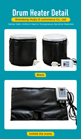 Chauffe-seau portable MEGA YUNENG 120V 350W en alliage de nicrome, tissu Oxford imperméable, pour seaux de 5 gallons, avec cordon, chauffage max. 150°F, utilisation extérieure