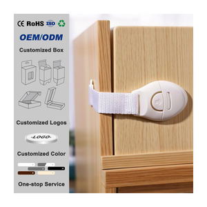 Usine Kid facile à installer serrures d'armoire en plastique pour la sécurité des enfants 3M ruban adhésif pour tiroirs réfrigérateur porte toilette - Product Image 2