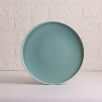 16 tasses de café courtes assiettes à dessert, ensemble de verres à thé vert mat, avec assiettes à dessert, bol principal, vaisselle de table, assiettes profondes