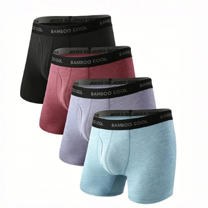 Boxer da Uomo Personalizzati Traspiranti a Vita Bassa con Effetto Push-Up, Ultra Morbidi in Fibra di Bambù - Product Image 1