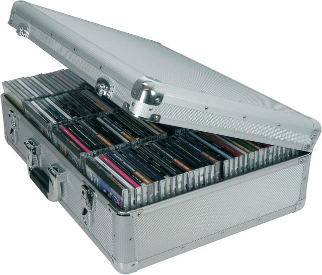 Aluminium CD Case Hard DVD CD Storage Box