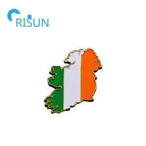 Fabrication de broches en métal I Love Ireland Irish Flag Pins personnalisé irlandais républicain émail Pin Badge personnalisé trèfle trèfle vert Pin - Product Image 5