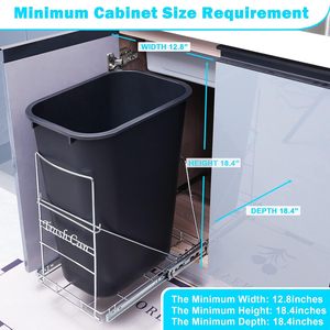 Support de rangement métallique moderne et durable à un niveau pour <span class=keywords><strong>sous</strong></span>-<span class=keywords><strong>évier</strong></span>, multifonctionnel, avec <span class=keywords><strong>tiroir</strong></span> pour <span class=keywords><strong>poubelle</strong></span> de cuisine, vente en gros - Product Image 3