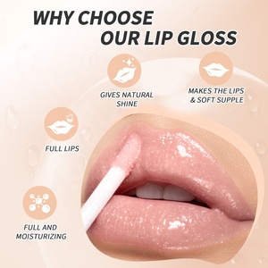 Fabricant de cosmétiques de luxe <span class=keywords><strong>Glosse</strong></span> <span class=keywords><strong>Transparent</strong></span> Lip Glaze Wholesale Bulk Glitter Glossy Lip Gloss - Product Image 4