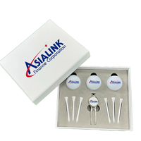 Vente en gros usine : Ensemble d'accessoires de golf haut de gamme en caoutchouc, cadeaux pour hommes et femmes, avec fourche de golf portable et tees