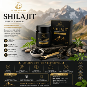 Resina de Shilajit del Himalaya Pura, Extracto Mineral Natural, Suplemento Herbal Premium, Rico en Ácido Fúlvico, Shilajit del Himalaya Auténtico - Product Image 1