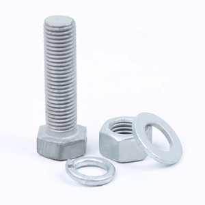 Thép đầy đủ ren hình lục giác bu lông M8 M16 kẽm mạ ốc vít ANSI lớp 4.8 5/8 "Hex bu lông - Product Image 5
