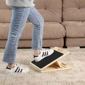 Bois de gymnastique professionnel 8 Positions réglable pied mollet civière extensible planche inclinée en bois Portable - Product Image 3