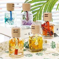 Ewiger Schwimmender Blumen-Autoduft Osmanthus Autoparfüm Holzdeckel Zylindrische Flasche Hochwertiger Duft für Männer und Frauen