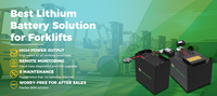 Batterie au lithium 24V 100Ah 135Ah 150Ah 160Ah 230Ah pour chariots élévateurs électriques, plateformes élévatrices électriques et équipements de manutention industrielle.