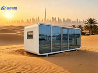 Rumah Kapsul Apple 20ft Prefab Modular Tahan Air Tahan Api untuk Proyek Vila Resort
