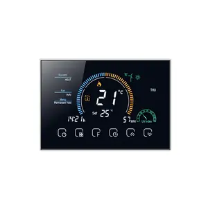 WiFi LCD 터치스크린 똑똑한 보온장치 실내 16A 온도 조절기 Underfloor 난방을 위한 물/가스 보일러 온도 조절기