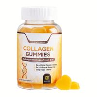 Gummies de collagène hydrolysé végétaliennes à marque privée avec vitamines pour hommes et femmes, favorisant la croissance des cheveux