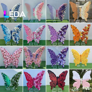 Arco de Mariposas LEDA, Decoración Floral para Pared, Hecho a Mano, Ligero, para Navidad, Pascua, Bodas, Fondo de Flores Artificiales - Product Image 5