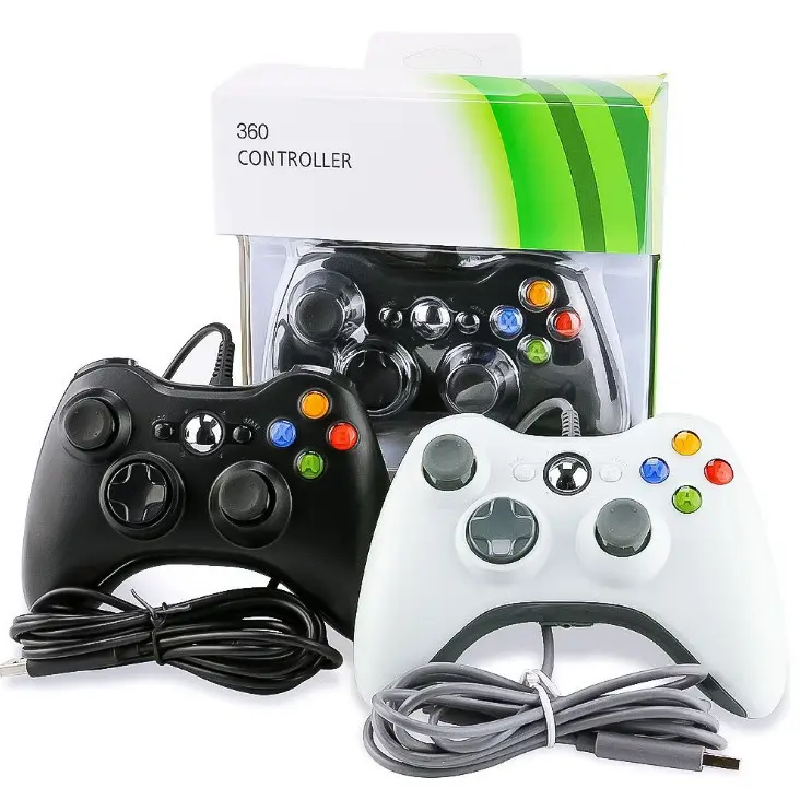 Ucuz 360 kontrol De Pc Para Juegos uçuş Usb kablolu oyun denetleyici pencere için