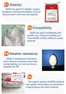 LCY <span class=keywords><strong>SEBS</strong></span> <span class=keywords><strong>7551</strong></span> <span class=keywords><strong>SEBS</strong></span> Caucho Estireno Etileno Buteno Estireno Precio de fábrica <span class=keywords><strong>SEBS</strong></span> Material en polvo para zapatos - Product Image 4