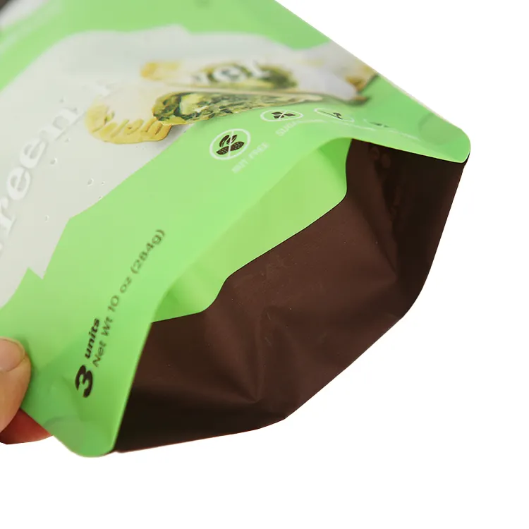 पकौड़ी बीन मांस मछली वैक्यूम पैक कस्टम प्रिंट फ्रोजन विंडो खाद्य पैकेजिंग मायलर बैग