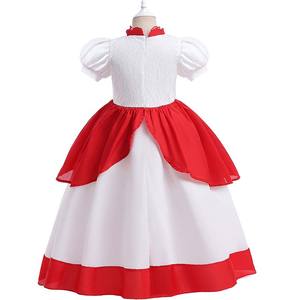 Disfraz de Princesa Melocotón para Fiesta de Halloween, Disfraz <span class=keywords><strong>con</strong></span> Accesorios, Corona y Pendientes, para Niña y Niño, para Disfraz, para Fiesta de Halloween, para el Día DE LA Mujer - Product Image 5