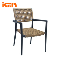 Fauteuils de terrasse pour bistrot, chaises de café, chaises de salle à manger empilables, chaises de restaurant d'extérieur