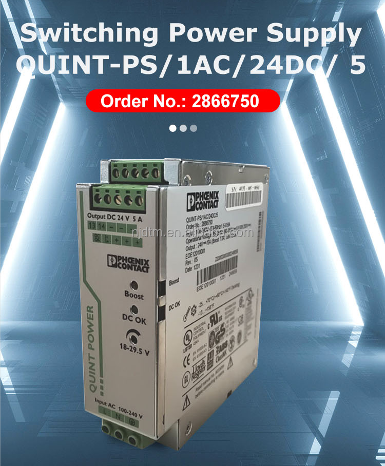 2866750 Phoenix Contact 24v DC Power Supply QUINTPS/1AC/24DC/ 5