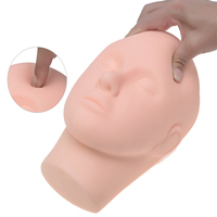 Tête plate pour la formation en maquillage et esthétique, poupée d'entraînement, certifiée CE/ISO