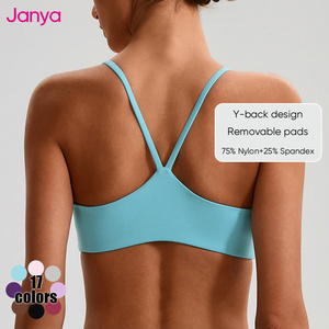 Top Deportivo Janya con Tirantes Finos para Gimnasio y Fitness, Sujetador Deportivo con Logotipo Personalizado, Espalda Descubierta, Secado Rápido, para Yoga y Deportes, para Mujer - Product Image 4