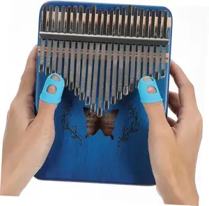 Kalimba jempol 21 nada, instrumen musik portabel sederhana Kalimb warna Piano jempol Mini hadiah