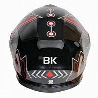 Casque de moto intégral Predator à double visière, coque en ABS, unisexe, casque de motocross, toutes saisons