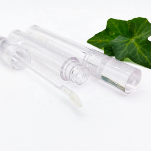 Tube de gloss à lèvres rond transparent de 7,5 ml en PETG, flacon liquide de luxe de haute qualité avec applicateur et baguettes pour la beauté, fille sexy - Product Image 2