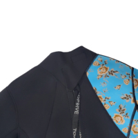 Combinaison de plongée intégrale en néoprène 3 mm pour femme avec fermeture éclair dorsale - Combinaison thermique à manches longues pour la plongée, la plongée avec tuba et les sports nautiques