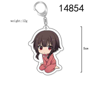 Llavero de 55 mm de Anime <span class=keywords><strong>KonoSuba</strong></span>: La Bendición de Dios en Este Maravilloso Mundo, con Personajes como Satou Kazuma, Aqua y Megumin, Regalos de Navidad - Product Image 5
