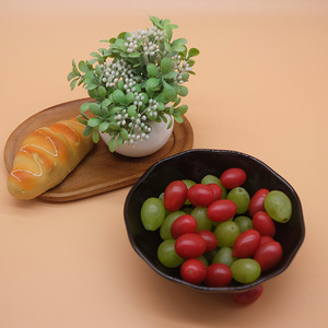 Tazón de cerámica de roca redonda negra de alta calidad para el hogar Hoteles creativos, restaurantes, vajilla, sopa y frutas - Product Image 1