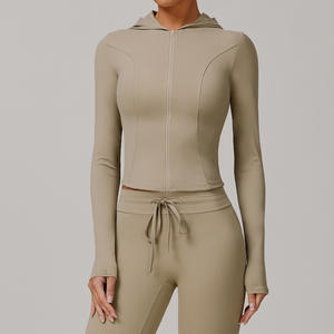 Le plus récent été UPF 50 + Slim Fit Full Zip up veste à capuche pour les femmes sentiment de refroidissement Anti-UV extérieur Tennis <span class=keywords><strong>Golf</strong></span> Rash <span class=keywords><strong>Gard</strong></span> Padel - Product Image 3