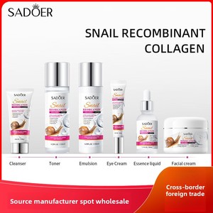 Estratto <span class=keywords><strong>di</strong></span> lumaca organica crema per il viso J1 coreano cura della pelle idratante riparazione con collagene riorganizzato Private Label - Product Image 4