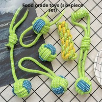 Jouet pour chien en corde de coton nouée, balle à mâcher pour chiot, qualité alimentaire, pour Labrador/Border Collie/Golden Retriever, jeu de la force