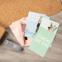 Impression personnalisée Cartes de position colorées Relax Calm Down Corner Health Sports Yoga Pose avec boîte souple Tuck