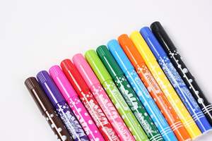 Ensemble de stylos de couleur personnalisés, lavables, non toxiques, à encre à base d'eau, pour enfants, dessin, peinture, feutre, aquarelle - Product Image 2