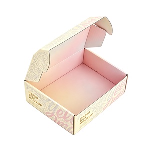 Boîte d'expédition en carton ondulé auto-érectible personnalisée avec logo imprimé, grande taille, en gros pour fabricants - Product Image 5