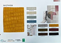 Cuir PU grain crocodile mat, pour la tapisserie de canapés et de meubles