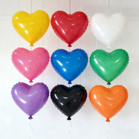 Ballons en latex naturel personnalisés en forme de cœur, imprimés, écologiques, pour la décoration de fêtes d'anniversaire et de mariages