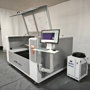 Machine laser CO2 à double source de fibre pour acier, aluminium, bois, caoutchouc, MDF, EVA de 3 mm, 1500 W, refroidie par eau - Product Image 2