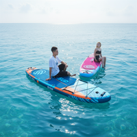 Planche à pagaie gonflable E SUP pour les plages ventées 11'6" avec poids pour le surf et les sports nautiques