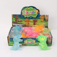 Jouet en peluche populaire de 9,5 cm en maltose, motif dinosaure de dessin animé, à remontée lente, Tyrannosaurus Rex et Triceratops