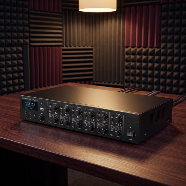 OEM ODM Customized 6CH 5.1 Aluminum Professional Amplifier Surround Sound Power Amplifier Made in Guangdong
