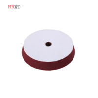 Tampon de polissage en mousse double action de 6,5 pouces, couleur marron, pour polisseuse de 6 pouces, idéal pour le detailing automobile et l'esthétique des véhicules