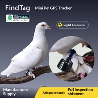 Traceur Airtag transfrontalier best-seller, double système Bluetooth, bracelet anti-perte pour animaux de compagnie, mini traceur compact Android