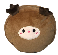 NETBRIDGE Classic Stocked Soft Comfortable High-Grade 16x17cm Short Plush Rudolph Neck Pillow avec Sleeping Eye Mask pour le voyage