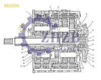 Caterpillar Traktör D6D D6G Buldozer Yedek Parçaları İçin 9M2004 Bilyalı Rulman